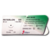 Sutures chirurgicales stériles Peterlon (3 D - 2/0 COM - Droite - 50 mm - 90 cm)