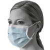 Masque chirurgical 3 plis bleu avec lastiques (boite de 50)