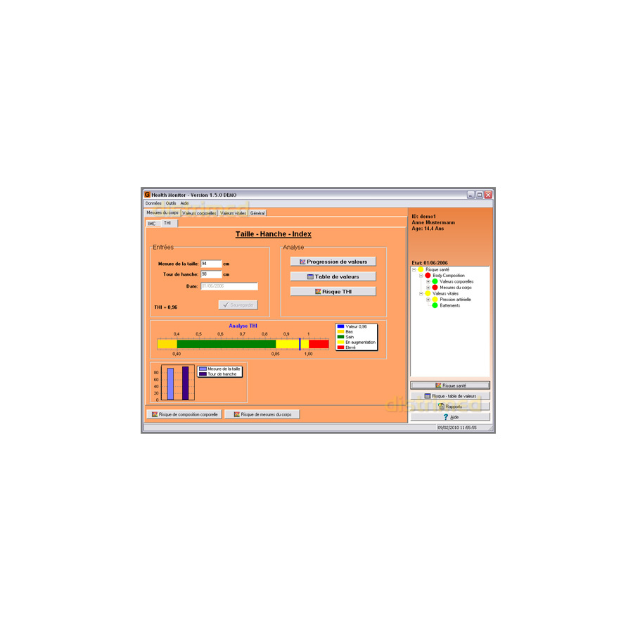 Logiciel Tanita Health Monitor GMON