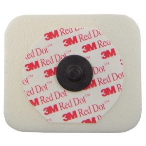 Electrodes radiotransparentes 3M Red Dot longue dure - Mousse 2570 (sachet de 50)