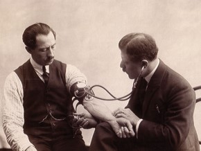 Emile Spengler et le Dr Laubry - Source bloodpressurehistory.com