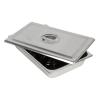 Plateaux d'instruments inox rectangulaire avec couvercle