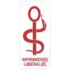 Caduce Infirmier(re) libral(e) - Fixation lectrostatique
