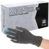 Gants nitrile non poudrs non striles MediTril noirs (boite de 100)