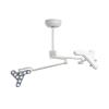 Lampe double de petite chirurgie avec fixation plafond Triango Fokus 100-3 C Duo