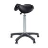 Tabouret forme selle r�glable en hauteur - Base en plastique