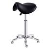 Tabouret forme selle r�glable en hauteur - Base en aluminium