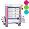 Chariot de distribution de mdicaments DIN NEOP 600 x 400 - 18 lits