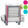 Chariot de distribution de mdicaments DIN NEOP 600 x 400 - 24 lits