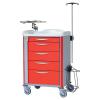 Chariot d'urgence 600 x 400 avec tiroirs tlescopiques Praticima