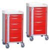Chariot d'urgence 400 x 400 avec tiroirs tlescopiques Praticima