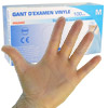 Gants d'examen vinyle poudrs non striles Euromedis (boite de 100)