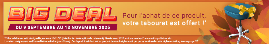 Avec l'achat de ce produit un tabouret offert