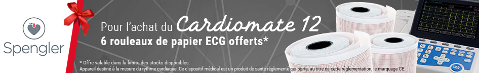 Avec l'achat de ce produit 6 rouleaux de papiers ECG offerts