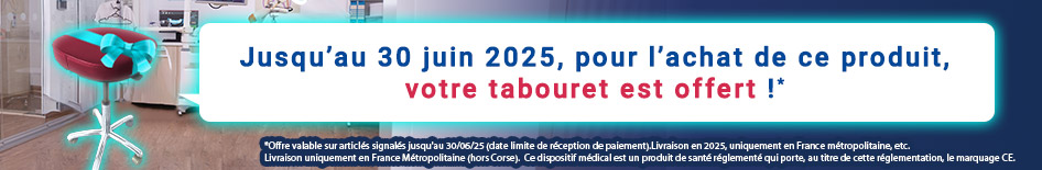Avec l'achat de ce produit un tabouret offert