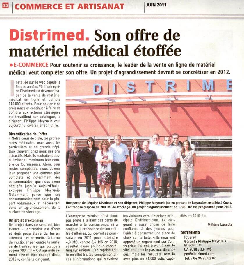 Distrimed : Le journal des entreprises Juin 2011