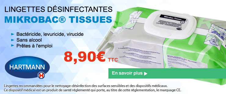 Lingettes Hartmann Mikrobac Tissues