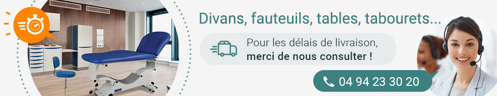 Divans d'examen hauteur variable