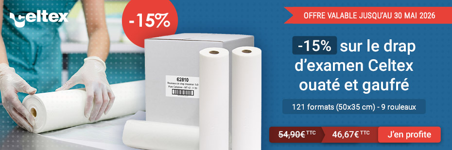 Promo -15 Pour drap d'examen celtex