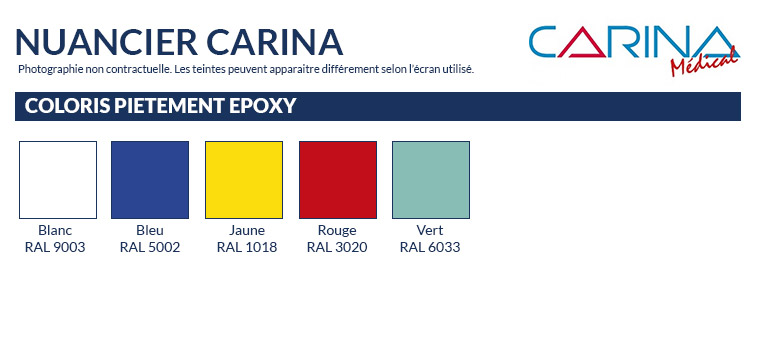 Coloris pietement carina