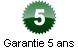 Garantie 5 ans