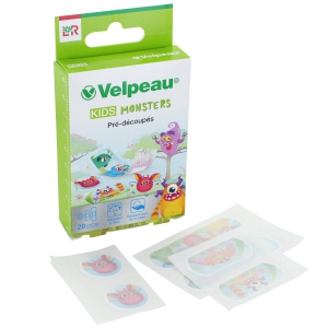 Pansements tattoo monstres pour enfants - Velpeau