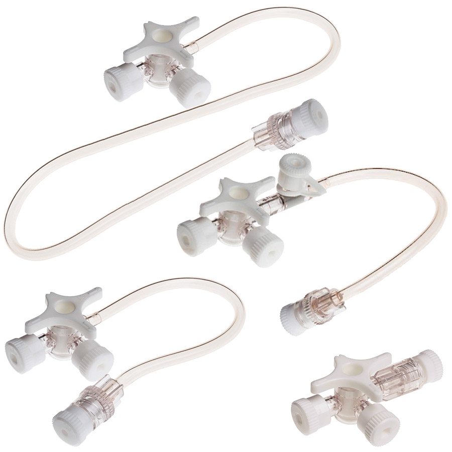 Prolongateur de perfusion + robinet 3 voies - Meditek