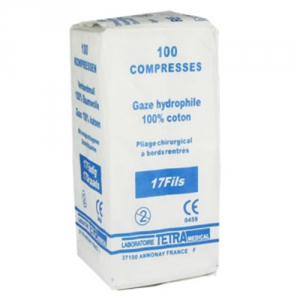 Compresses de gaze non stériles - 10x10 cm - 16 plis