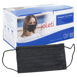 Masque Facial 3 Plis 1 Pack - Réutilisable avec Pochette pour Filtre  Supplémentaire - Extérieur Polyester - Intérieur Coton - Fil de Nez  Réglable 