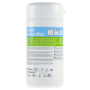 Lingettes Incidin Alcohol Wipe en boite refermable ou recharge