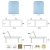 Table fixe en bois 2 plans Ecopostural - C3122