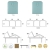 Table fixe en bois 3 plans Ecopostural - C3123