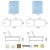 Table fixe en bois 2 plans Ecopostural - C3220