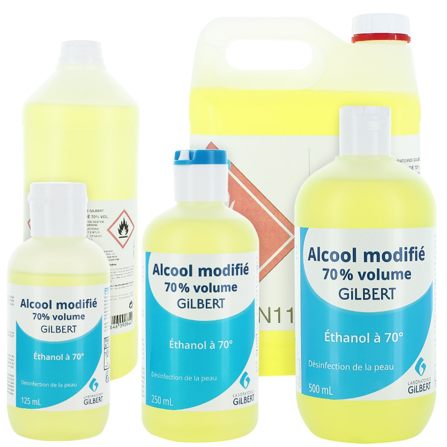 Alcool modifié 70% vol 250ml Référence : ETOH