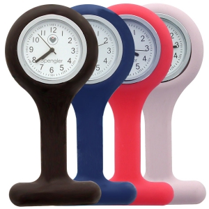 Montre Infirmière Personnalisée Pour Blouse – Nom Et Texte Personnalisables, Avec Trotteuse – Bracelet Silicone Ou Poche à Clip
