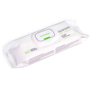 Lingettes nettoyantes corporelles Physiaderm (bote de 80)