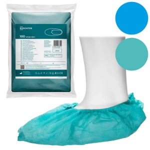 Couvre-chaussures en non-tiss bleu ou vert (sachet de 100)