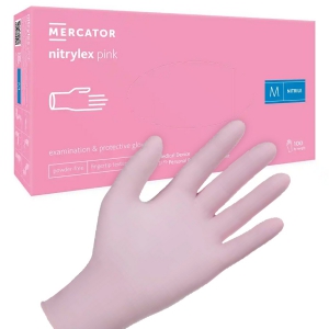 Gants nitrile non poudrs Nitrilex Pink (boite de 100)