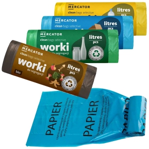 Sac poubelle pour tri slectif 120L Mercator (10 sacs)