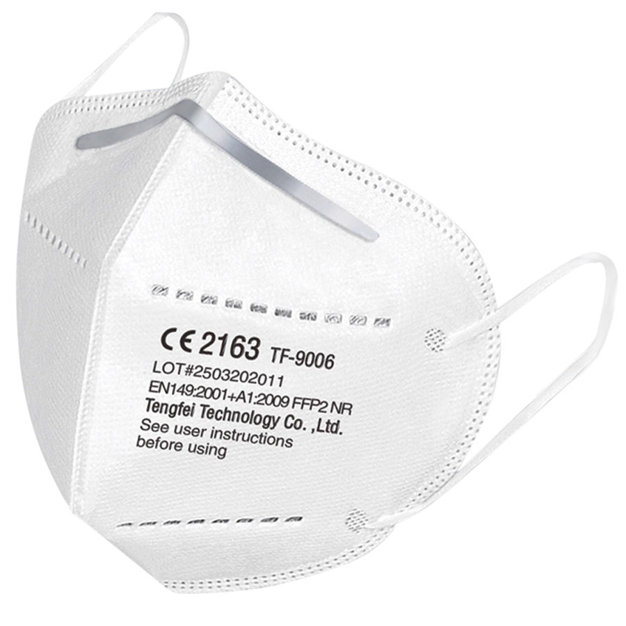 Masques FFP2 FaciemF - Lot De 50, Fabriqué En Allemagne, 5 Couches, Certification CE EN149, Sachets Individuels