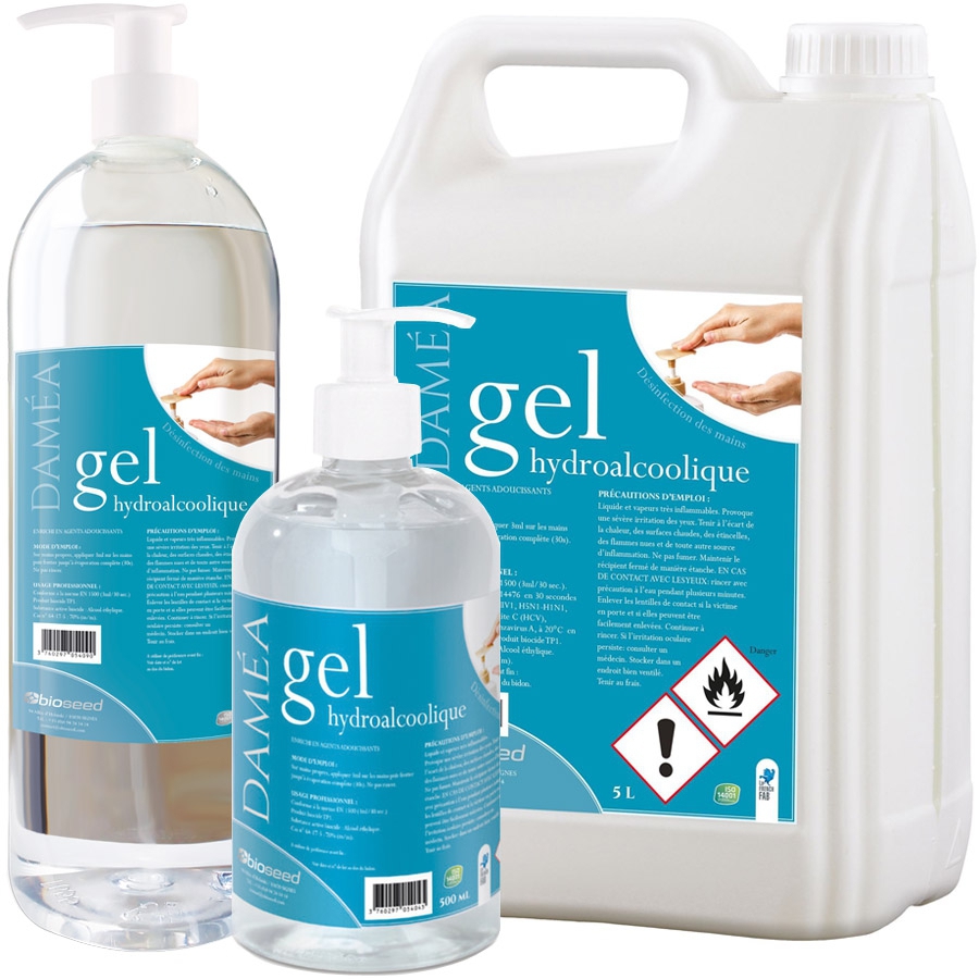 Gel hydroalcoolique 1l avec pompe - Prix