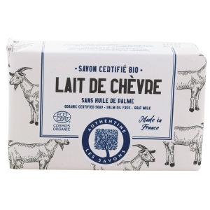 Savon solide au lait de chvre Bio Authentine