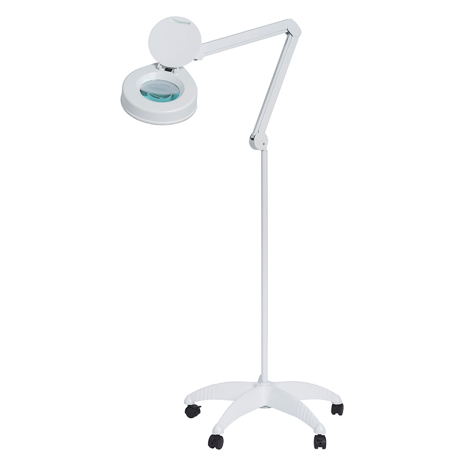 Lampe loupe professionnelle sur pied