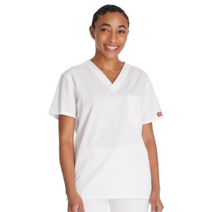 Tunique mixte col V EDS Signature Dickies Medical - Blanc