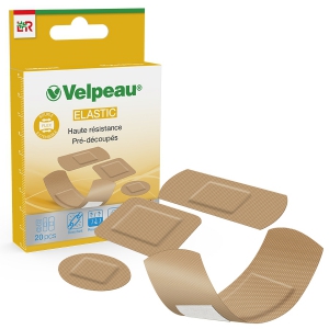 Pansements Elastic assortis Velpeau (boite de 20)