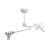 Lampe double de petite chirurgie avec fixation plafond Triango Fokus 100-3 C Duo