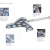 Lampe double de petite chirurgie avec fixation plafond Triango Fokus 100-3 C Duo