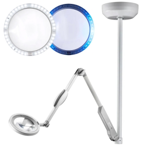 Lampe loupe LED Opticlux Derungs pour plafond  (avec ou sans fonction Wood)