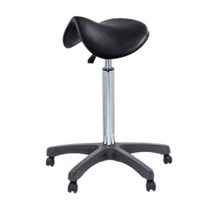 Tabouret forme selle r�glable en hauteur - Base en plastique