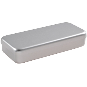 Boîte de stérilisation en aluminium - couleur grise